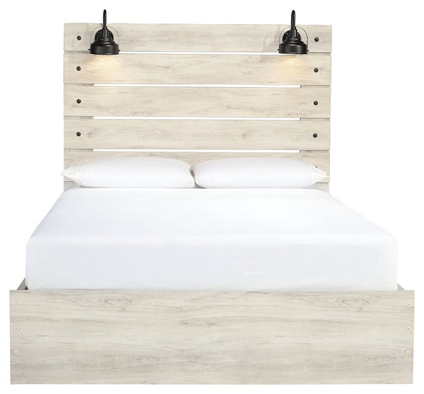 Cambeck - Panel Bed #queen #sidestorage