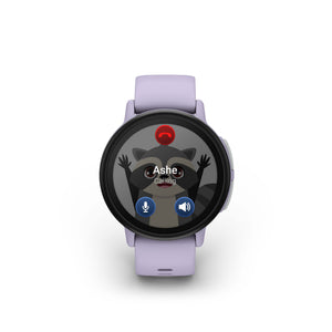 Garmin - Bounce 2 GPS Kids Smartwatch 43mm Fiber-reinforced polymer - Light Purple - (2025)
