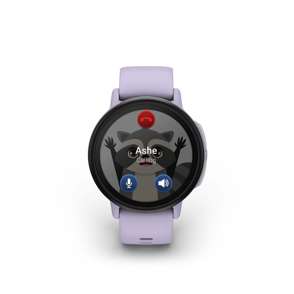 Garmin - Bounce 2 GPS Kids Smartwatch 43mm Fiber-reinforced polymer - Light Purple - (2025)