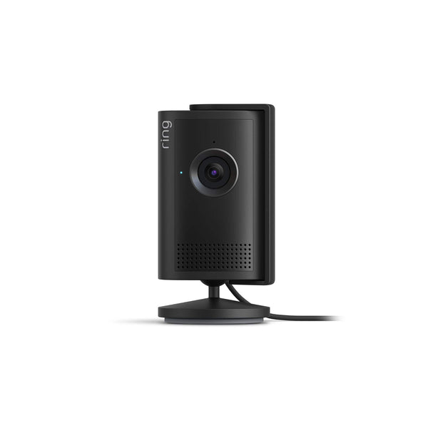 Ring - Indoor Cam Plus, Plug-In, Retinal 2K for enhanced video quality, 6x Zoom, Night Vision for color in near dark - Black