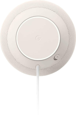 Google - Home Speaker - Smart Speaker with Gemini For Home Voice Assistant and 360-Degree Sound - Porcelain