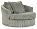 Lindyn - Oversized Swivel Accent Chair #gray