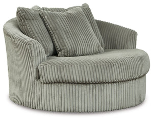 Lindyn - Oversized Swivel Accent Chair #gray