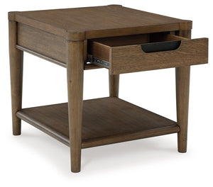 Roanhowe - Mesa auxiliar rectangular - Marrón