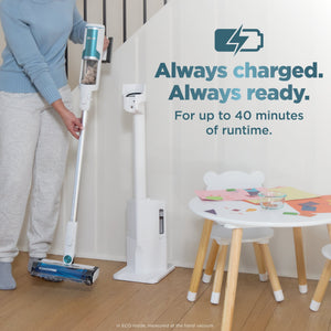 Shark - Clean & Empty, Cordless Stick Vacuum with 1.3L Auto-Empty System, HEPA, Up tp 40 Min Runtime - White