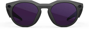 Oakley Meta - HSTN glasses - with Meta AI, Audio, Photo, Video Compatibility - Clear to Amethyst Transitions Lenses - Black