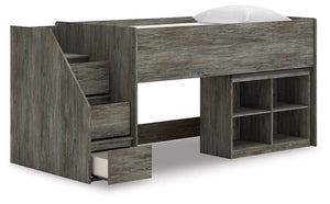 Frandern - Loft Bed #bookcase