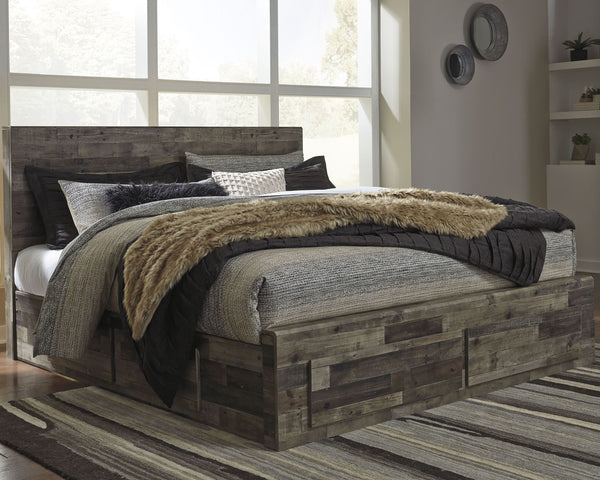 Derekson - Panel Bedroom Set #3pc.bed,dresser,mirror|5pc.bed,dresser,mirror,2nightstands #king #4drawers