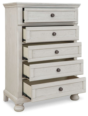 Robbinsdale - Five Drawer Chest - Youth - Antique White
