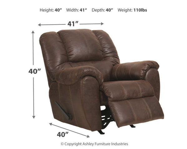 McGann - Rocker Recliner #darkbrown