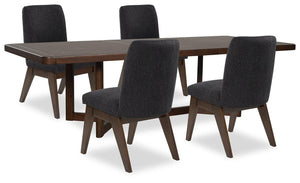 Dilenno - Extension Dining Table Set #5pc.table,4chairs