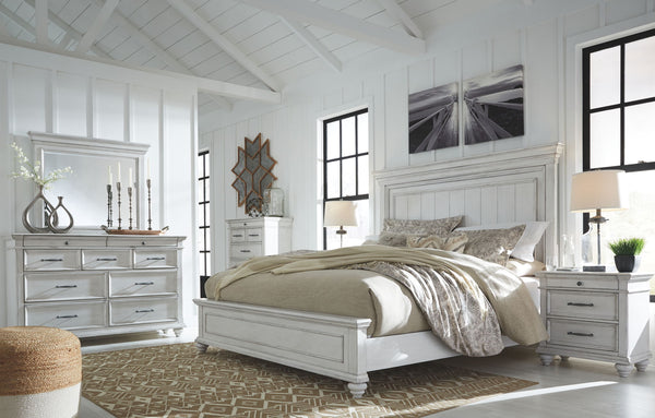 Kanwyn - Panel Bedroom Set #3pc.bed,dresser,mirror #queen #none