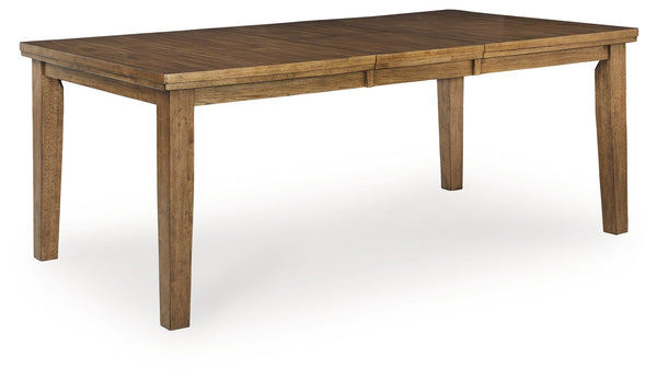 Urbinforte - Mesa de comedor extensible Butterfly - Marrón claro