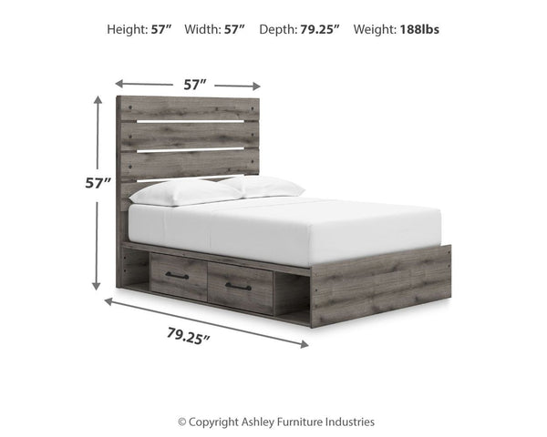 Graystorm - Panel Storage Bed #full