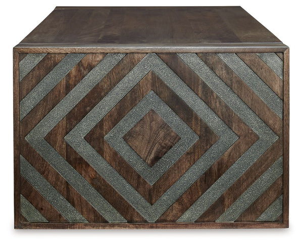 Dreggan - Mesa de centro rectangular - Marrón