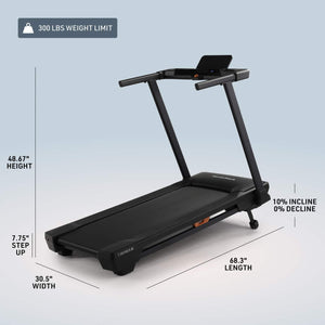 NordicTrack - T Series 5 Starter Treadmill for Real Results - Black