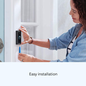 Ring - Wi-Fi Video Doorbell - Wired - Black