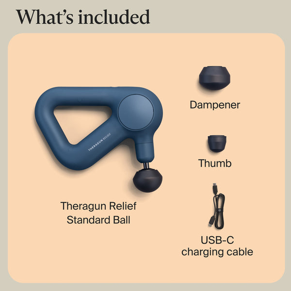 Therabody - Theragun Relief - Simple 3-Speed Massage Gun For Daily Aches & Pains - Navy
