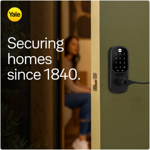 Yale - Assure Lock - Smart Lock Wi-Fi Lever with Touchscreen Keypad | Key Access - Black Suede