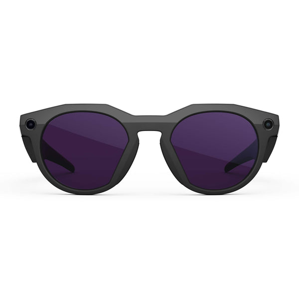 Oakley Meta - HSTN glasses - with Meta AI, Audio, Photo, Video Compatibility - Clear to Amethyst Transitions Lenses - Black