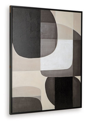 Kesleigh - Arte de pared - Blanco / Negro