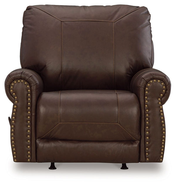 Colleton - Sillón Reclinable Mecedor - Marrón Oscuro