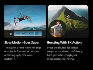 DJI - Osmo Action 5 Pro 4K Action Camera Adventure Bundle - Black