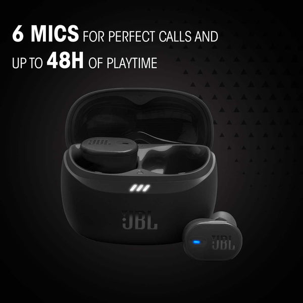 JBL - Tune Buds 2 - True Wireless Noise Cancelling Earbuds Spatial Sound and Smart Ambient Technology, 6 mics for Perfec - Teal