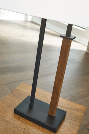 Voslen - Lámpara de mesa metálica (juego de 2) - Negro / Marrón