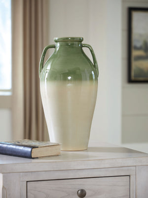 Andorbury - Florero - Verde / Beige