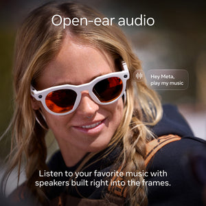 Oakley Meta - HSTN glasses - with Meta AI, Audio, Photo, Video Compatibility - Clear Lenses - Black