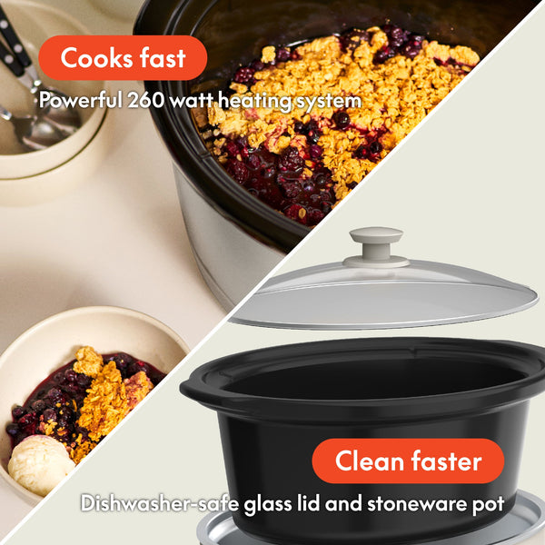 Bella - 6-qt. Manual Slow Cooker - Oatmilk