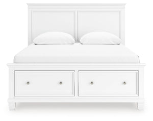 Fortman - Panel Bed #queen #2drawers