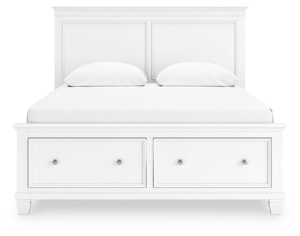 Fortman - Panel Bed #queen #2drawers