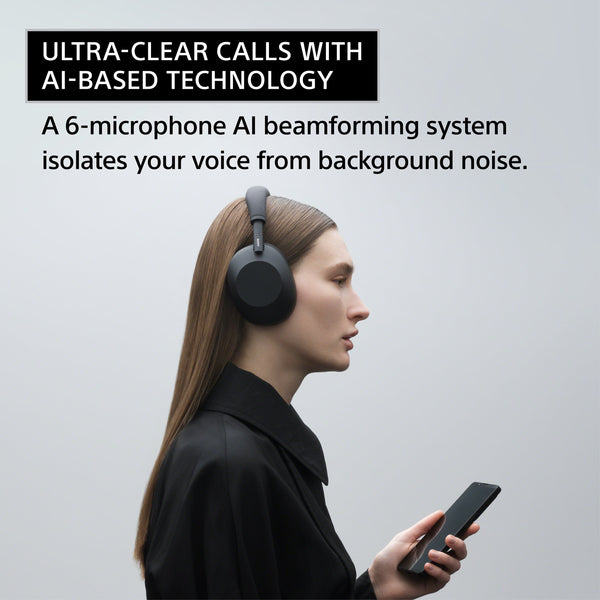 Sony - WH-1000XM6- Best Wireless Noise Cancelling Headphones - Black