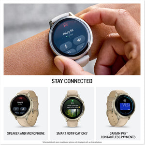 Garmin - Venu 4 GPS Smartwatch 41 mm Fiber-reinforced polymer - Lunar Gold - (2025)