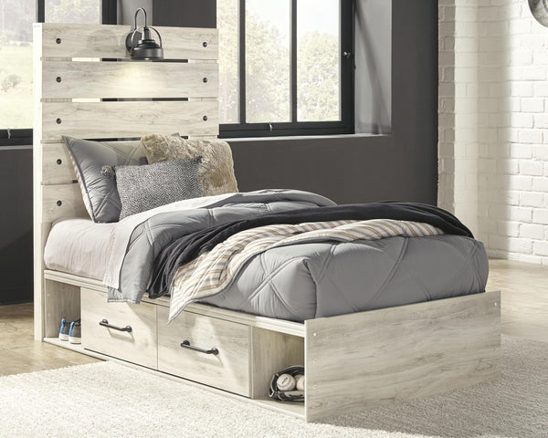 Cambeck - Panel Bed #twin #4drawers