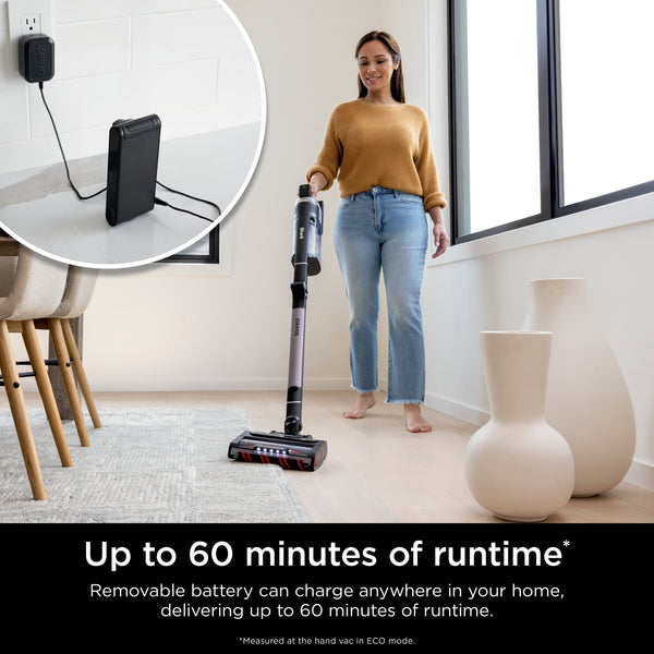 Shark - Stratos MultiFLEX Cordless Stick Vacuum with Clean Sense IQ and Odor Neutralizer, Up to 40 min Runtime - Ash Purple