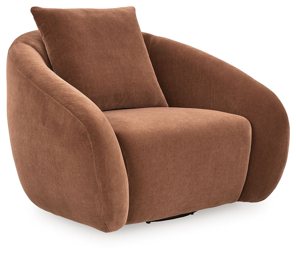 Yahya - Swivel Accent Chair #orange