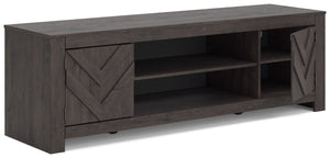 Cayboni - LG TV Stand With Fireplace Option #black #tvstands