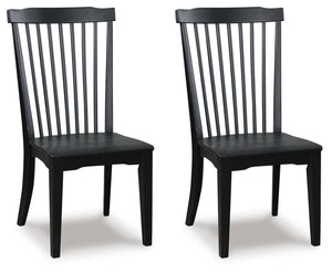 Greddinton - Dining Room Side Chair (Set of 2) #black