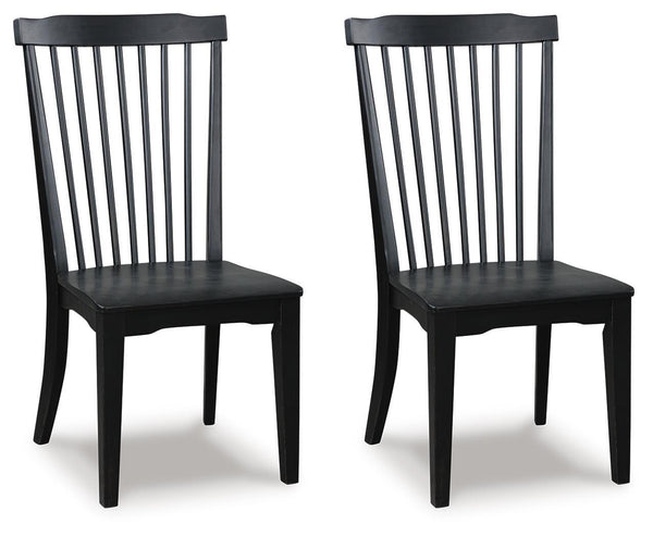 Greddinton - Dining Room Side Chair (Set of 2) #black