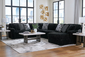 Midnight-Madness - Sectional #black #4pc.rightarmfacingcornerchaisesectional