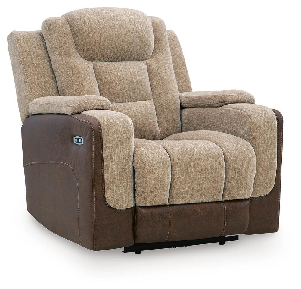 Mixed Motion - Power Recliner With Adjustable Headrest #lightbrown