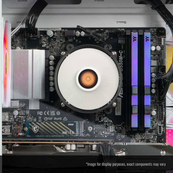 Thermaltake - LCGS Vista R66 Gaming Desktop AMD Ryzen 5 5600 2024, 16GB RGB Memory, AMD Radeon RX 6600, 1TB NVMe M.2, Wifi - White
