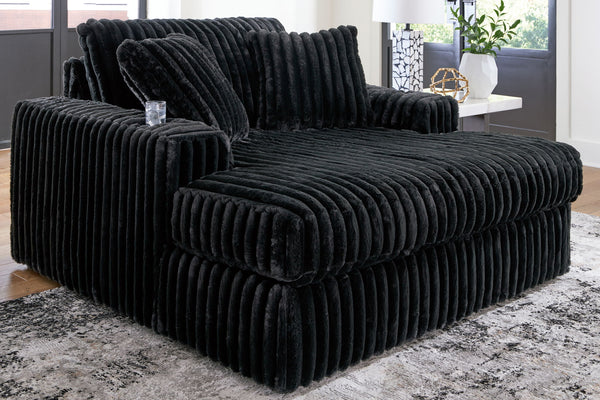 Midnight-Madness - Oversized Chaise #black