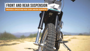 Razor - MX650 Dirt Rocket Off-Road Motocross Electric Ride-On Bike w/ 10 miles Max Operating Range and 17 mph Max Speed - Black/Teal