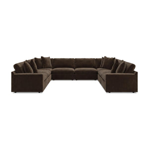 Maxton Heights - 8 Piece Sectional #darkbrown