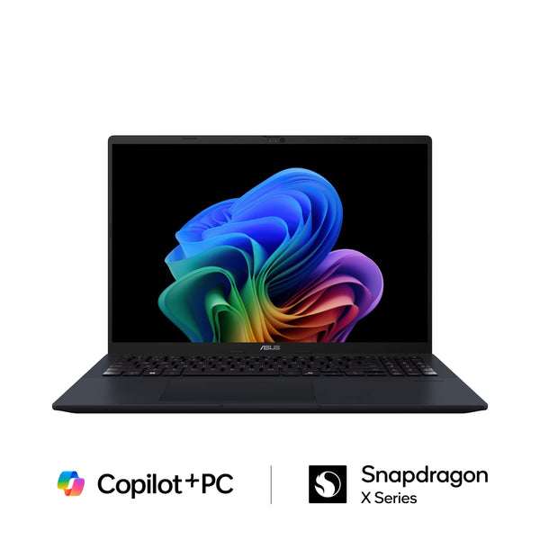 ASUS - Vivobook 16 16" FHD+ Laptop - Copilot+ PC - Snapdragon X with 16GB Memory - 512GB SSD - Quiet Blue