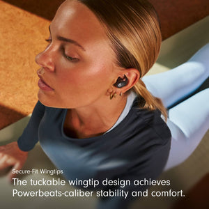 Beats - Powerbeats Fit True Wireless Active Noise Canceling Earbuds - Jet Black